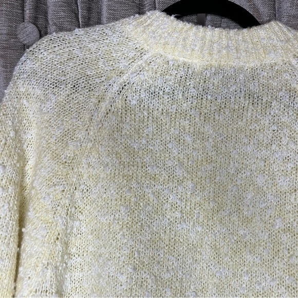Vintage Pretense Yellow Boucle Pearl Button Cardigan Sweater Size 18W - Picture 8 of 12